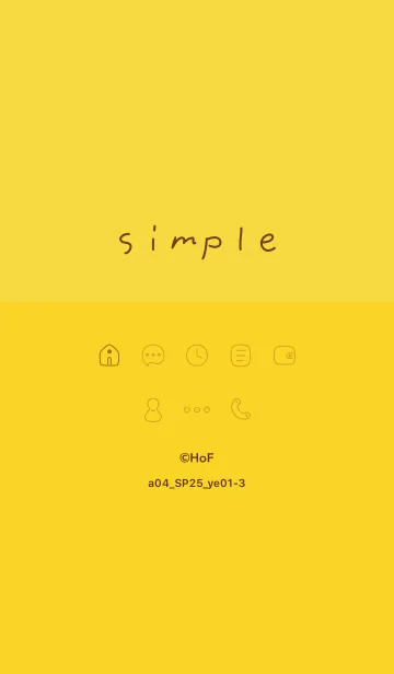 [LINE着せ替え] a04_25_イエロー1-3の画像1