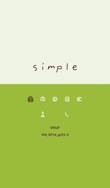 [LINE着せ替え] 104_24_グリーン3-3の画像1