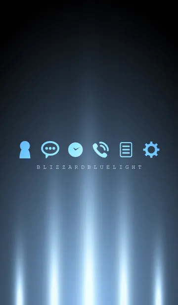 [LINE着せ替え] BLIZZARD BLUE LIGHT 2の画像1