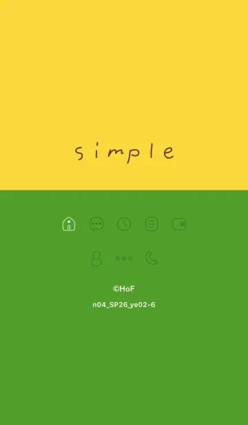 [LINE着せ替え] n04_26_イエロー2-6の画像1