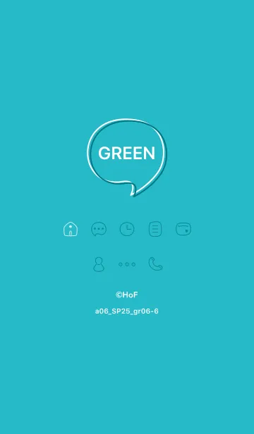 [LINE着せ替え] a06_25_グリーン6-6の画像1