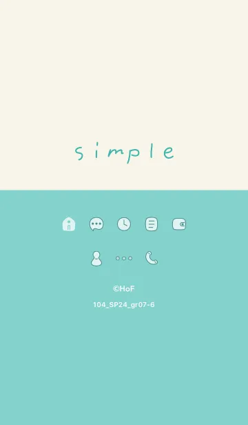 [LINE着せ替え] 104_24_グリーン7-6の画像1