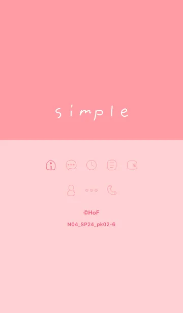 [LINE着せ替え] N04_24_ピンク2-6の画像1