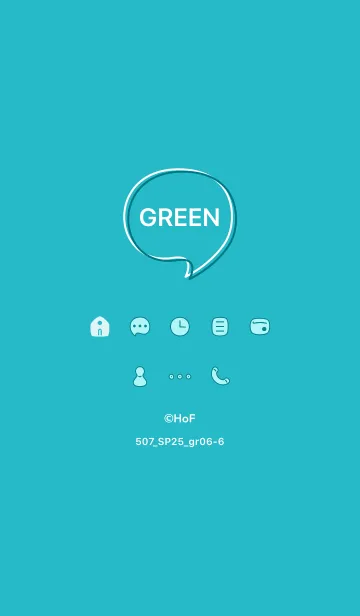 [LINE着せ替え] 507_25_グリーン6-6の画像1