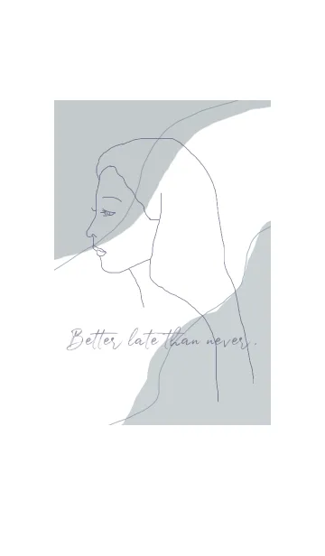 [LINE着せ替え] art_girl (dusty blue)の画像1