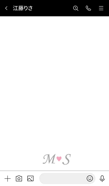 [LINE着せ替え] Love Initial M&S イニシャル 2の画像3