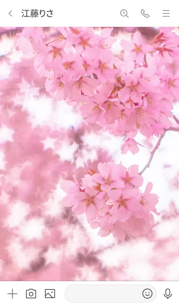 [LINE着せ替え] Sakura StarBokehの画像3