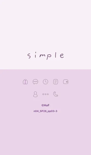 [LINE着せ替え] n04_26_パープル3-3の画像1