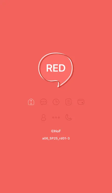 [LINE着せ替え] a06_25_レッド1-3の画像1