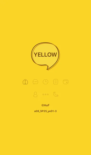 [LINE着せ替え] a06_25_イエロー1-3の画像1