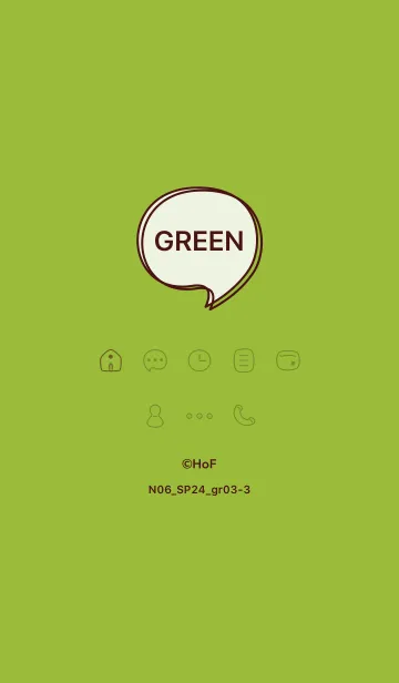 [LINE着せ替え] N06_24_グリーン3-3の画像1