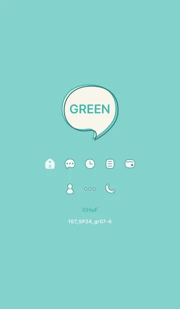 [LINE着せ替え] 107_24_グリーン7-6の画像1