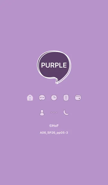 [LINE着せ替え] A06_26_パープル5-3の画像1