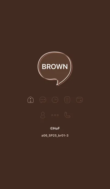 [LINE着せ替え] a06_25_ブラウン1-3の画像1