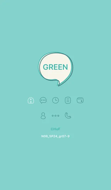 [LINE着せ替え] N06_24_グリーン7-9の画像1