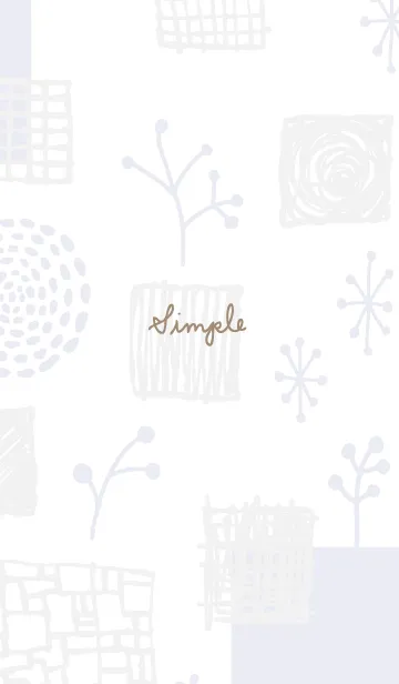 [LINE着せ替え] おしゃれ グレーとパープル5の画像1