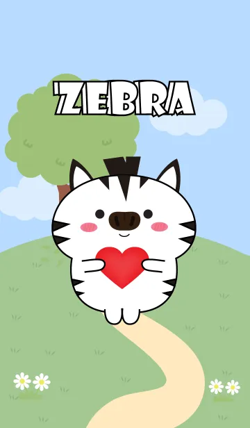 [LINE着せ替え] Love Emotions Zebra Theme (JP)の画像1