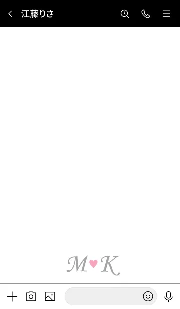 [LINE着せ替え] Love Initial M&Kイニシャル 2の画像3