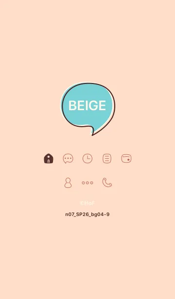 [LINE着せ替え] n07_26_ベージュ4-9の画像1