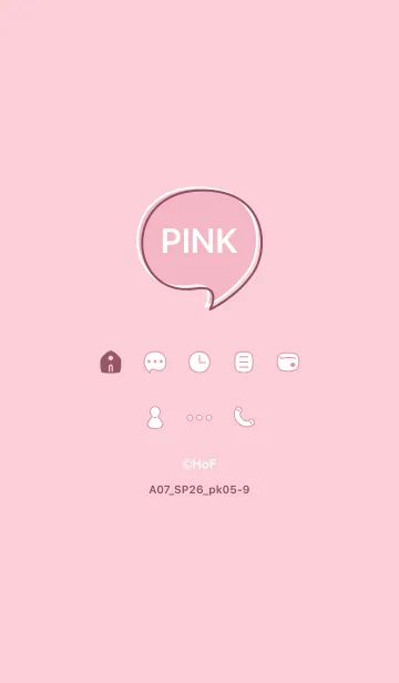 [LINE着せ替え] A07_26_ピンク5-9の画像1