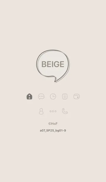 [LINE着せ替え] a07_25_ベージュ1-9の画像1