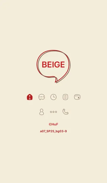 [LINE着せ替え] a07_25_ベージュ3-9の画像1