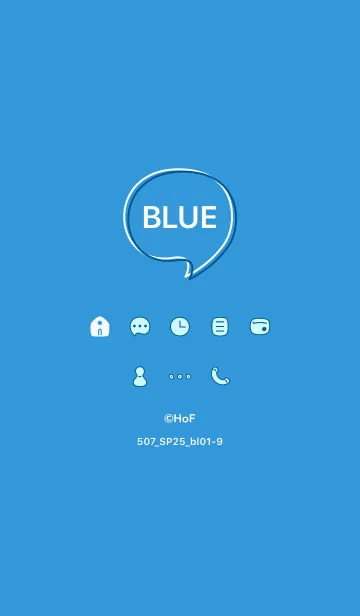 [LINE着せ替え] 507_25_ブルー1-9の画像1