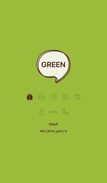 [LINE着せ替え] N07_24_グリーン3-9の画像1