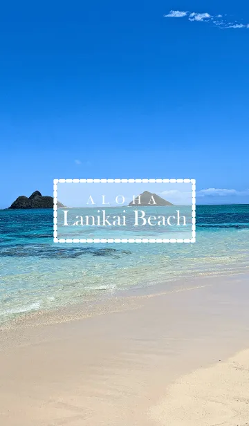 [LINE着せ替え] Lanikai Beach ALOHAの画像1