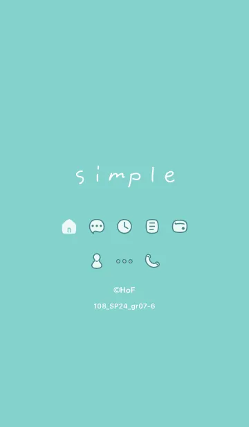 [LINE着せ替え] 108_24_グリーン7-6の画像1