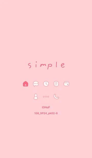 [LINE着せ替え] 108_24_ピンク2-6の画像1