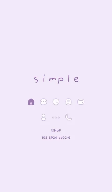 [LINE着せ替え] 108_24_パープル2-6の画像1