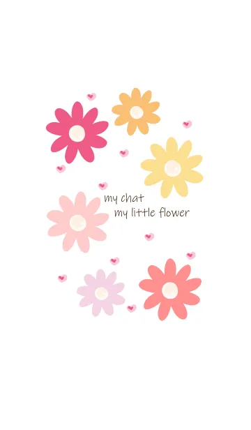 [LINE着せ替え] Colorful little flowersの画像1