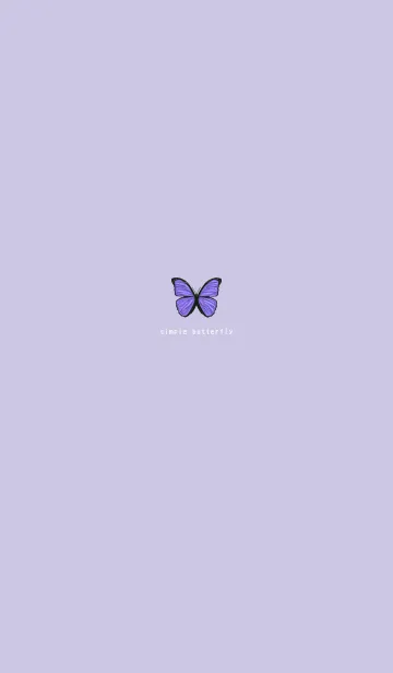 [LINE着せ替え] SIMPLE BUTTERFLY - 紫 -の画像1