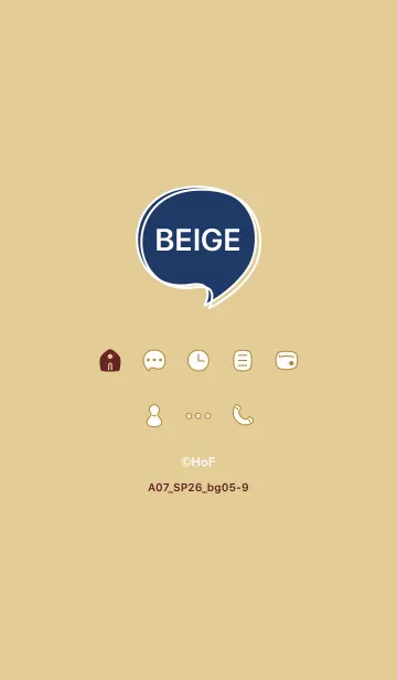 [LINE着せ替え] A07_26_ベージュ5-9の画像1