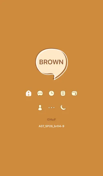 [LINE着せ替え] A07_26_ブラウン4-9の画像1