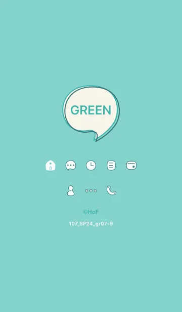 [LINE着せ替え] 107_24_グリーン7-9の画像1