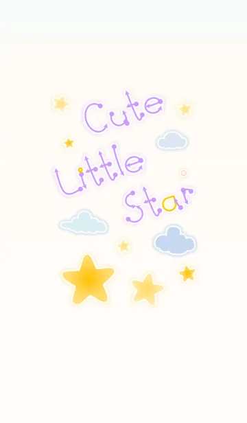 [LINE着せ替え] Cute Little Star 2！ (Beige Ver.4)の画像1