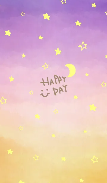 [LINE着せ替え] 三日月と星ときれいなお空2の画像1