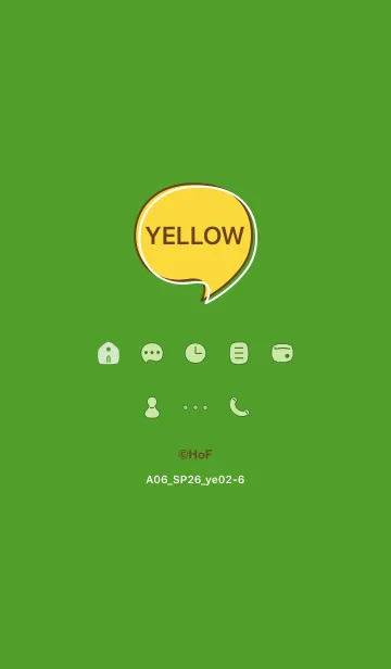 [LINE着せ替え] A06_26_イエロー2-6の画像1