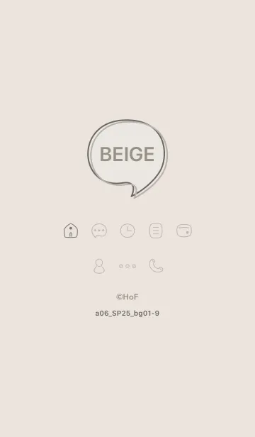 [LINE着せ替え] a06_25_ベージュ1-9の画像1