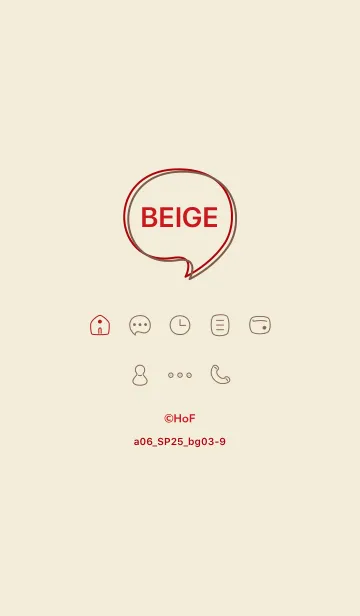 [LINE着せ替え] a06_25_ベージュ3-9の画像1