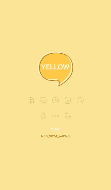 [LINE着せ替え] N06_24_イエロー3-3の画像1