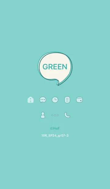 [LINE着せ替え] 106_24_グリーン7-3の画像1