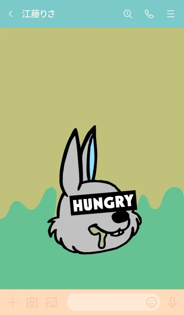 [LINE着せ替え] ハングリー ラビット 031の画像3