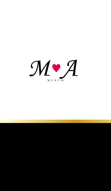Love Initial M&A イニシャル 2のLINE着せ替え