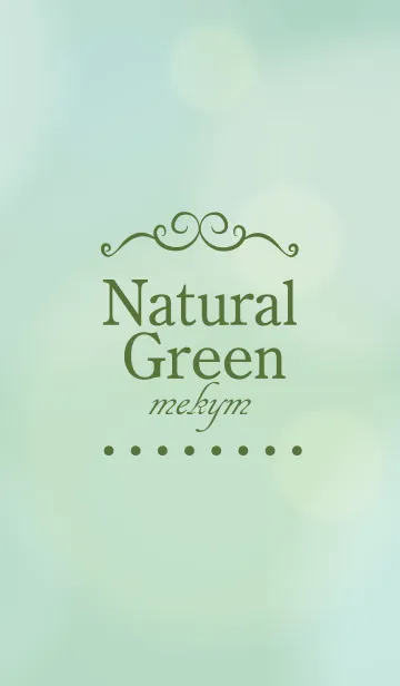 [LINE着せ替え] Natural Green. 33 -MEKYM-の画像1