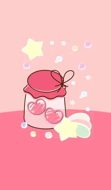 [LINE着せ替え] mini heart in the little jar 55の画像1