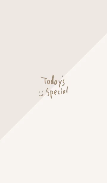 [LINE着せ替え] 2色半分 グレージュの画像1