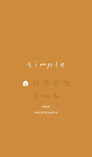 [LINE着せ替え] n08_26_ブラウン4-9の画像1